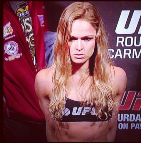There's a lot to be said about a woman who looks this good and can beat you up with her eyes closed. (SOURCE: Ronda Rousey's Facebook)